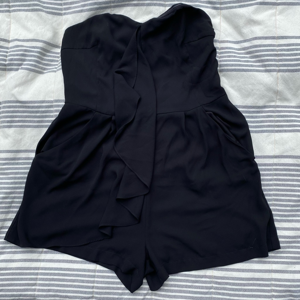 Black Ruffled Jumpsuit